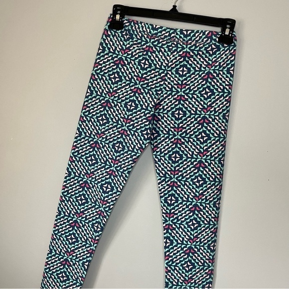 Vineyard Vines Girls’ Whale Tale Square Print Knit Leggings Size Large 14 - Picture 14 of 14